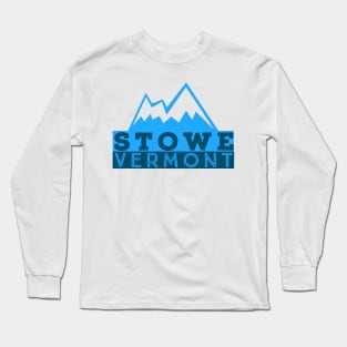 Stowe Vermont Blue Mountain Shadow Travel Long Sleeve T-Shirt